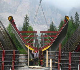 Bridge over the Rudavoi River, Belluno, Italy