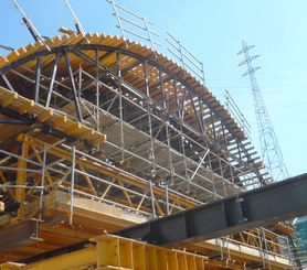 Cut-and-cover tunnel, extension of railway line, Terrassa, Spain