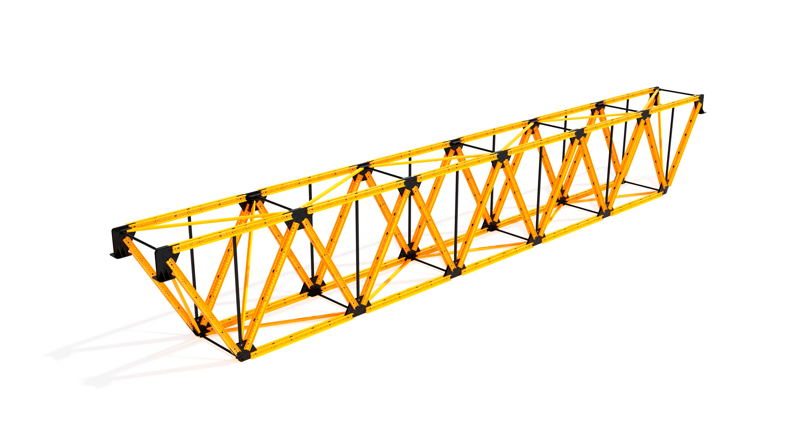 Versatile truss system for the construction of large concrete spans between supports. Mainly oriented towards non-residential and civil engineering constructions. It features great flexibility and numerous configuration possibilities.