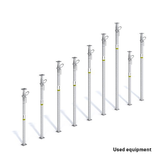 Take advantage of our galvanized steel post shore designed for shoring and reshoring of slab formwork