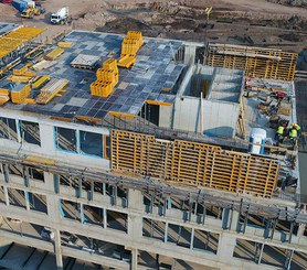 CC-4 aluminium formwork with high performance on-site