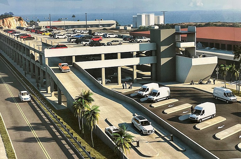 Cyril E. King Airport Parking Garage: construction solutions in a paradisiacal site