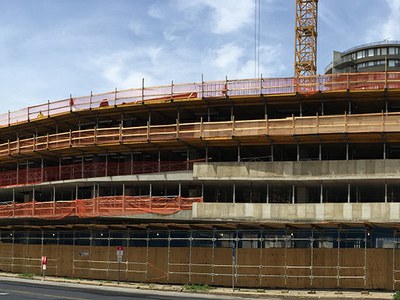 ULMA’s new FORMADECK Drop Head Shoring System at Atlantic Station in Stamford, CT