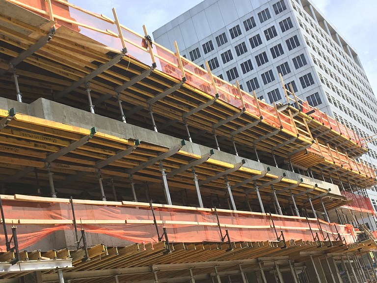 ULMA’s new FORMADECK Drop Head Shoring System at Atlantic Station in Stamford, CT