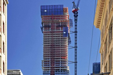 ULMA provides perimeter protection in the construction of the Harborside Tower in New Jersey