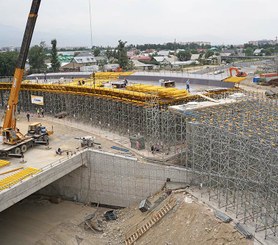 Shoring of viaduct deck