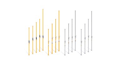 Telescopic steel props