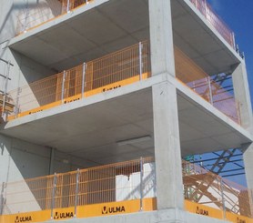 Anti-fall safety system for concrete structures and different ULMA formwork systems