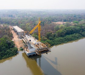 Bridge over the Cuiabá River, Brazil