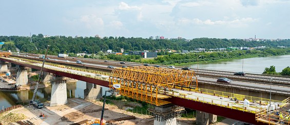 Bridge over the Neris River, Kaunas, Lithuania