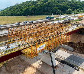 Bridge over the Neris River, Kaunas, Lithuania