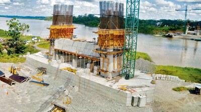 Bridge over the Napo River, Orellana, Ecuador