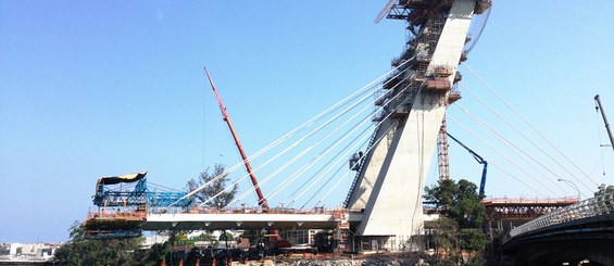 Estaiada Bridge, Metro Line 4, Rio de Janeiro, Brazil