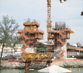 Estaiada Bridge, Metro Line 4, Rio de Janeiro, Brazil