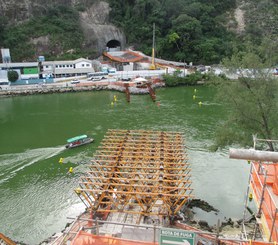 Estaiada Bridge, Metro Line 4, Rio de Janeiro, Brazil