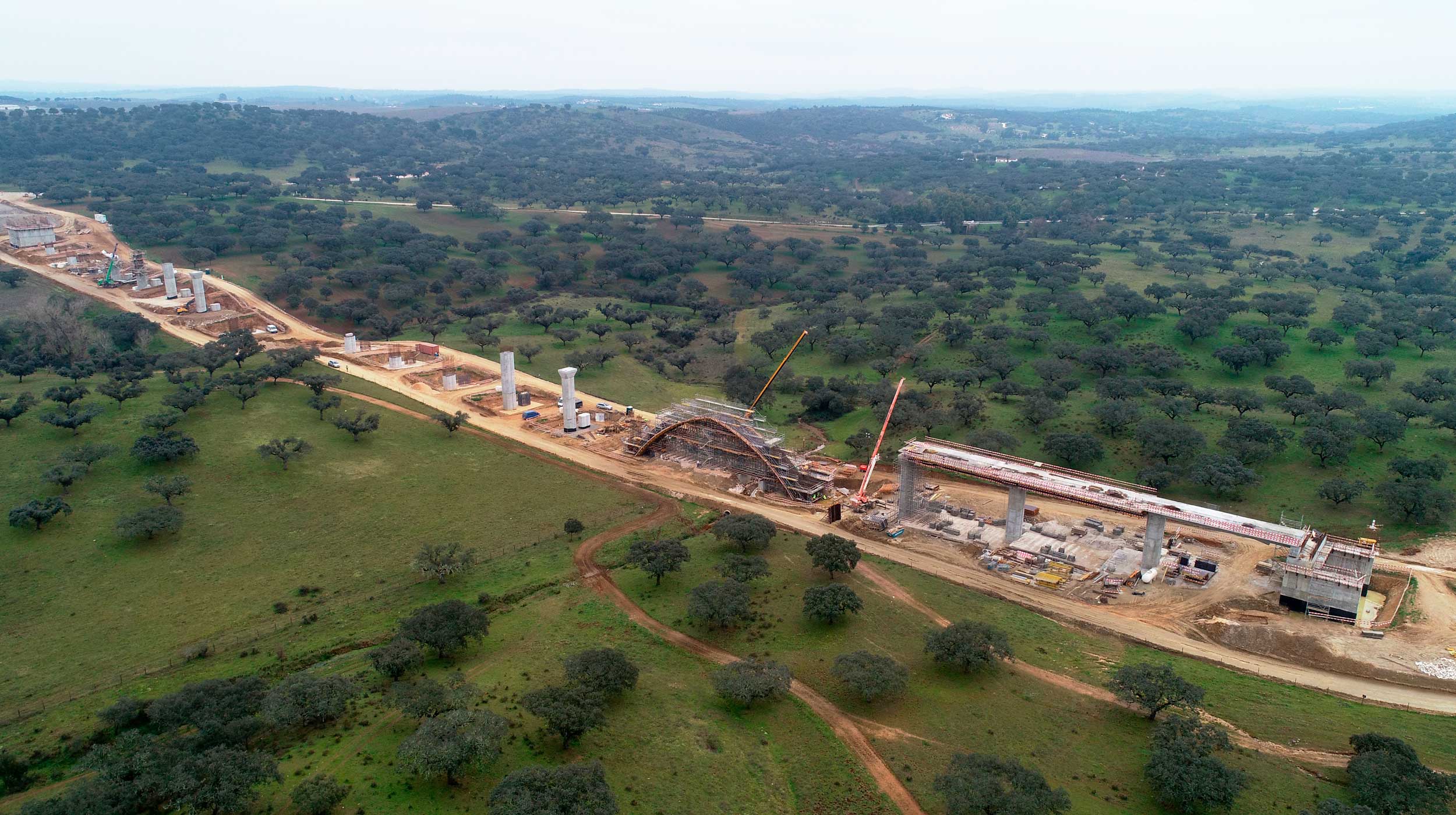 Within the National Railway Plan, the 80-km Évora-Elvas line will become the first high-speed section of a line in Portugal, used to transport freight and passengers.