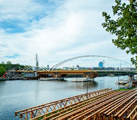 M1 and M3 bridges, Kraków, Poland