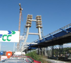 Pylon on Bucharest Ring Road, Romania