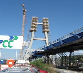 Pylon on Bucharest Ring Road, Romania