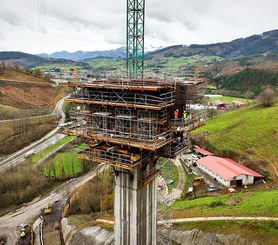 The Zumelegi viaduct, Elorrio, Spain