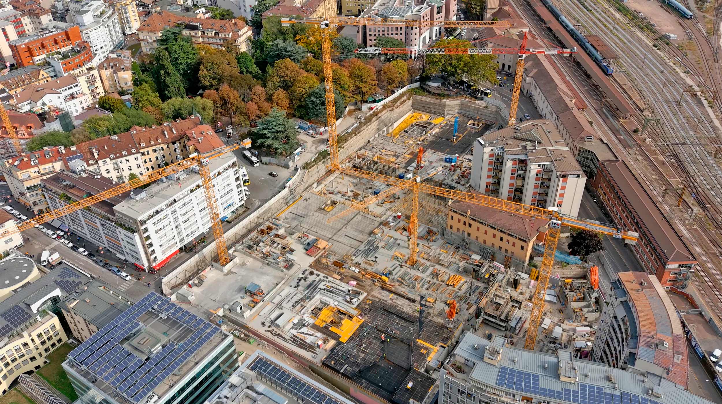 WaltherPark is an urban requalification project in Bolzano, Italy, for the restructuring and enhancement of a central district located just next to the railway station and Piazza Walther, the city's main square near Bolzano Cathedral.