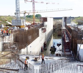 New Lock on the Po River, Italy