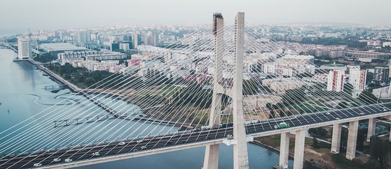 Vasco da Gama Bridge, Lisbon, Portugal