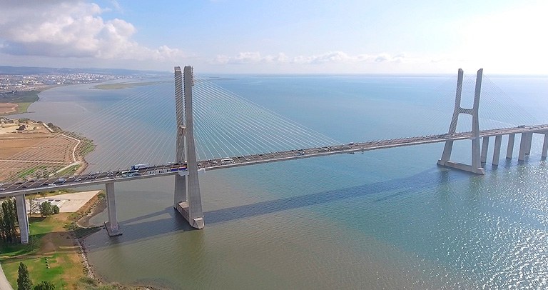 Vasco da Gama Bridge, Lisbon, Portugal