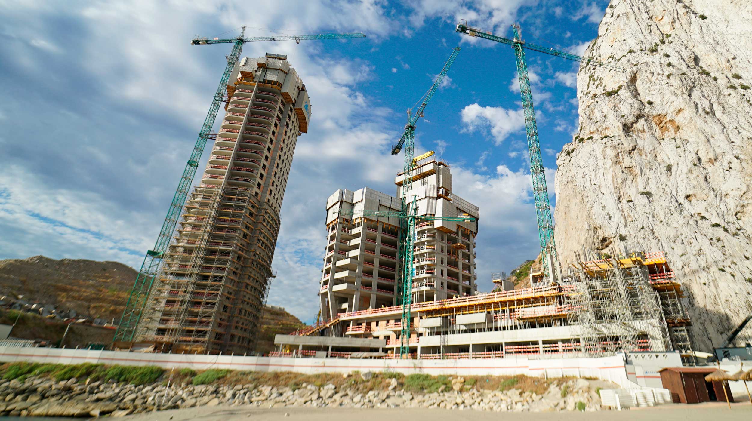 HCT Gibraltar is a project with 665 state-subsidised properties developed and promoted by the Government of Gibraltar, the largest residential construction underway now and in the years to come.