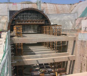 Cut-and-cover tunnel, extension of railway line, Terrassa, Spain