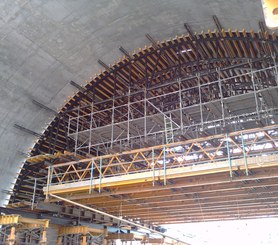 Cut-and-cover tunnel, extension of railway line, Terrassa, Spain