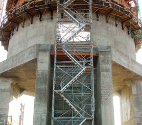 Lateral landing, BRIO ALU 70 Stair Tower