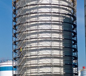Curved geometries covered by BRIO circular scaffolding