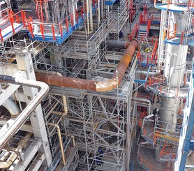 BRIO industrial scaffolding in petrochemical installations