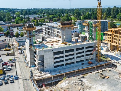 Efficient cycle with ORMA formwork in Aldergrove Town Center