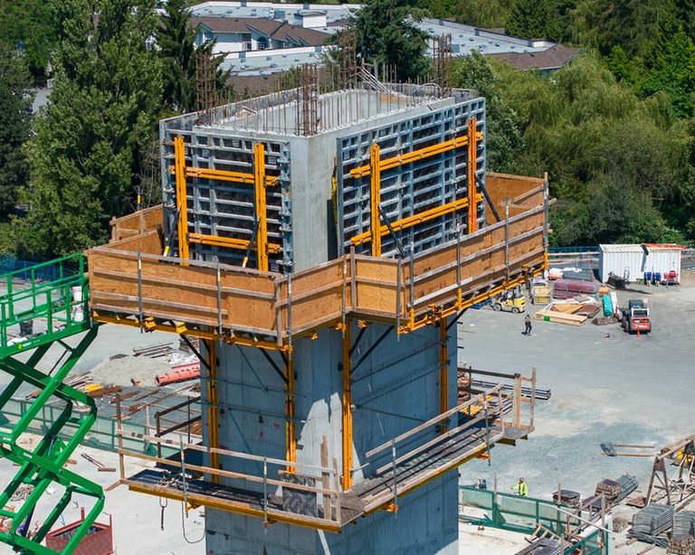 Efficient cycle with ORMA formwork in Aldergrove Town Center