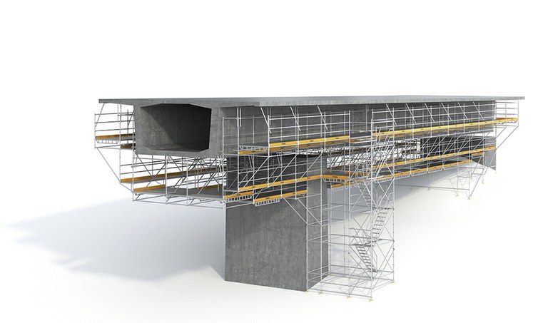 BRIO scaffolding solution for bridges.