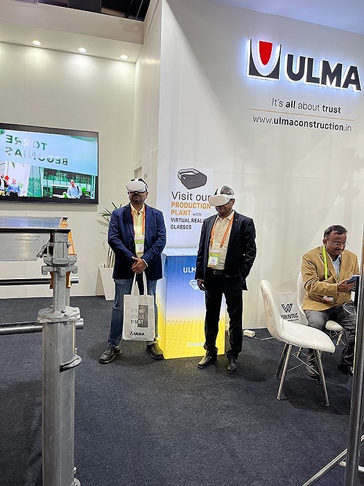 Good reception of the ONADEK modular recoverable slab formwork at Bauma Conexpo India