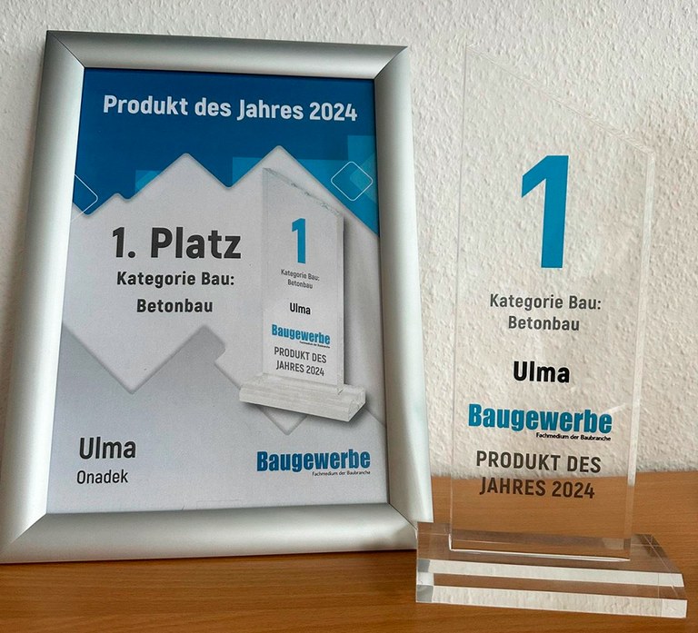 Our innovative ONADEK slab formwork wins Baugewerbe Product of the Year Award in Germany