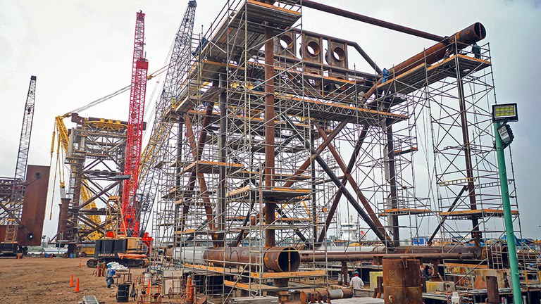 Presence on the site was the key to success in the construction of offshore platforms in Mexico