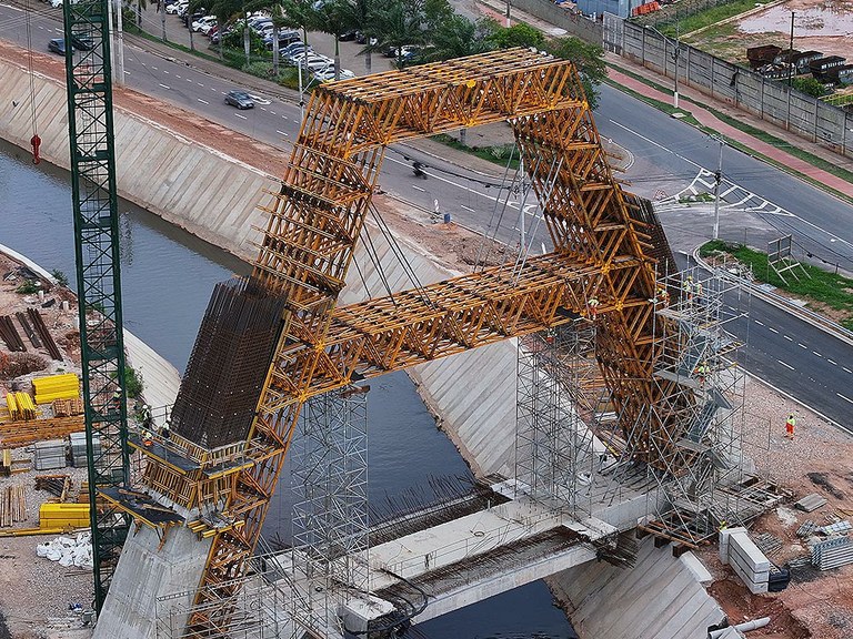 Modular solutions optimising the construction of the Jundiaí bridge