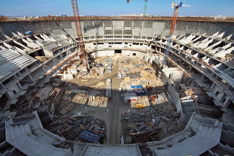 Tauron Arena, the largest sports arena in Poland