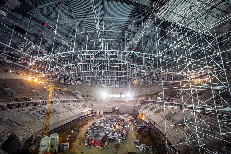 Tauron Arena, the largest sports arena in Poland