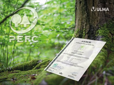 ULMA is awarded the PEFC certificate in Spain in recognition of its commitment to the environment
