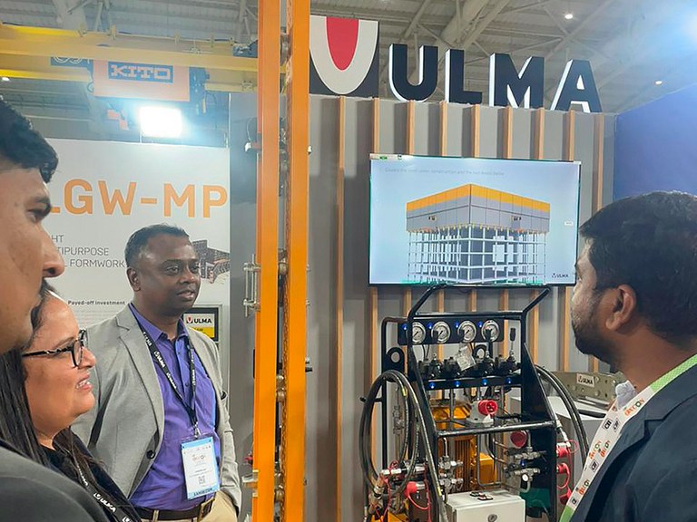 ULMA’s solutions attracted great interest at India's Excon construction fair