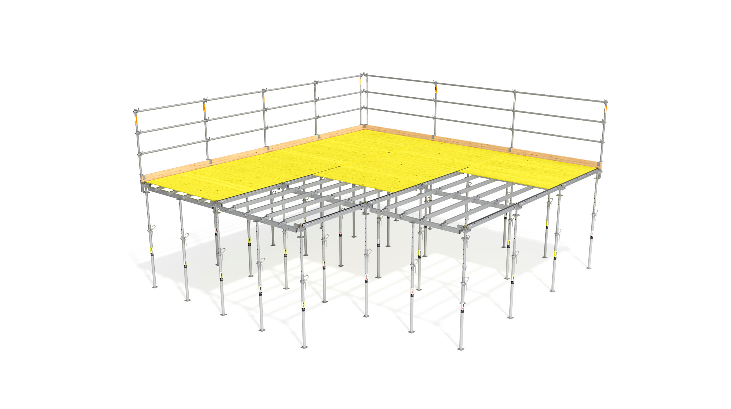 Encofrado rápido y seguro que proporciona un alto rendimiento en obra. Una nueva era en el encofrado de losas, un sistema de encofrado que combina todas las ventajas de los sistemas modulares y flexibles.