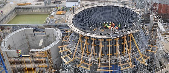 Ejecución de muros circulares de gran altura