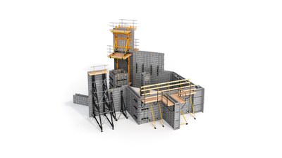 Encofrado modular con atirantado a una cara BATEK