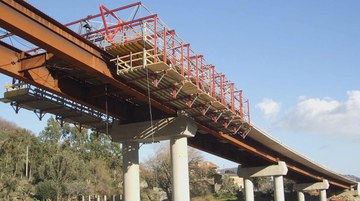 Viaducto Platì, Calabria, Italia