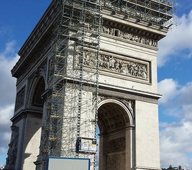 Rehabilitación Arco de Triunfo, París, Francia